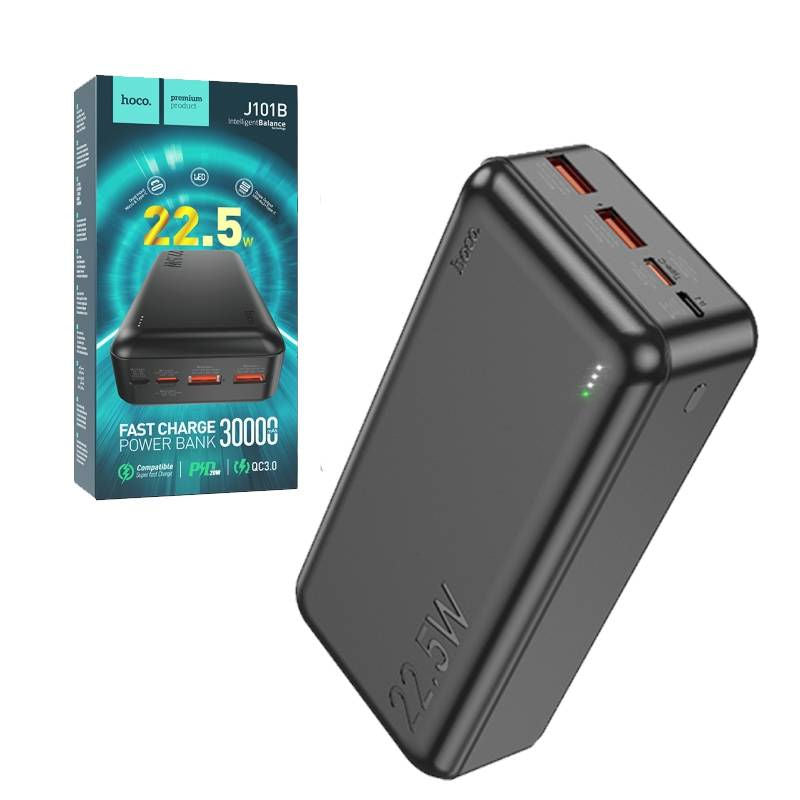 Hoco Power Bank J101b 30.000 Mah 22.5w Fast Charge Hoco Power Bank J101b 30.000 Mah 22.5w Fast Charge
